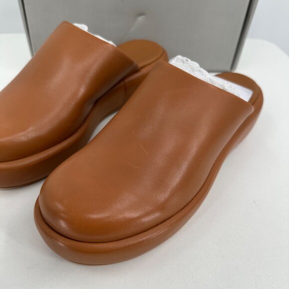 Everlane The Puffa Flatform in Brown Leather sz 9.5 Women's Chunky Platform Clog - Picture 5 of 12